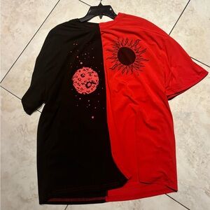 XL split dye tshirt